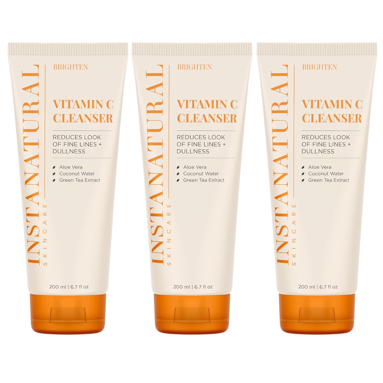 Vitamin C Cleanser, 6.7 FL Oz - 3 Pack - Instanaturals