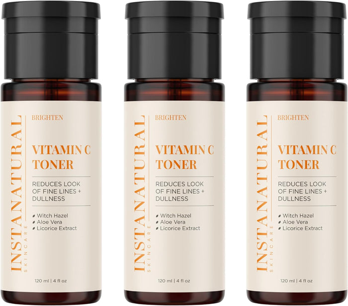 Vitamin C Face Toner, 4 Fl Oz - 3 Pack - Instanaturals