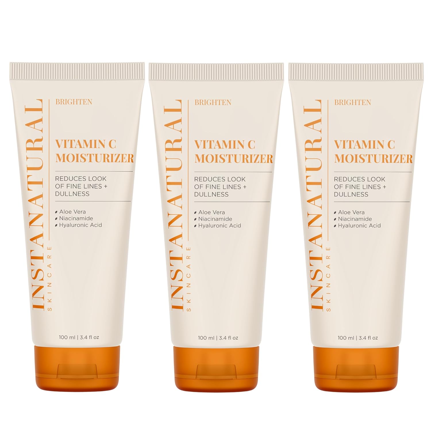 Vitamin C Moisturizer, 3.4 FL Oz - 3 Pack - Instanaturals