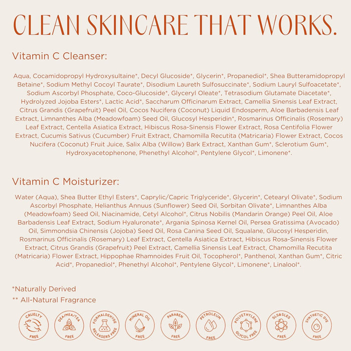 Vitamin C Fan Favorites Cleanser and Moisturizer Kit