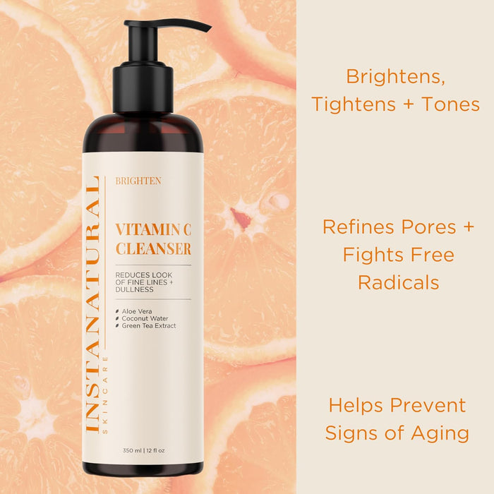 Vitamin C Cleanser 12 oz PUMP - Instanaturals