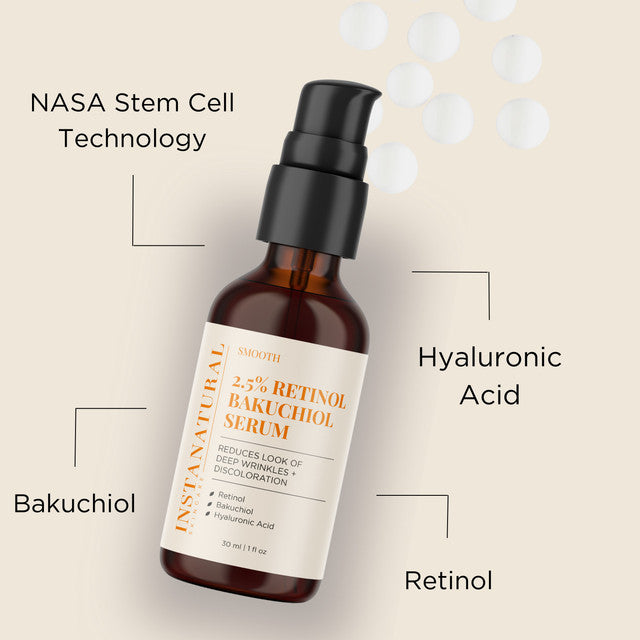 2.5% Retinol Bakuchiol Serum - Instanaturals