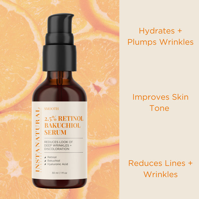 2.5% Retinol Bakuchiol Serum - Instanaturals